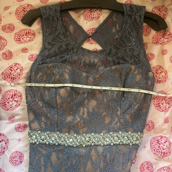 City studio blue sparkling lace gown/dress - Picture 13 of 15